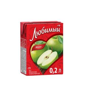 Любимый сок Яблоко 0,2л