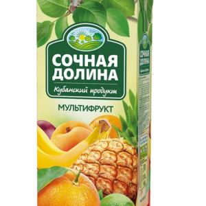 Сочная долина сок Мультифрукт 0,95л т/п