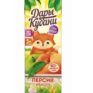 Дары Кубани сок Яблоко-Персик 0,2л