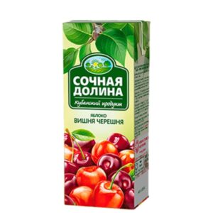 Сочная долина сок Яблоковишнячерешня 0,2л