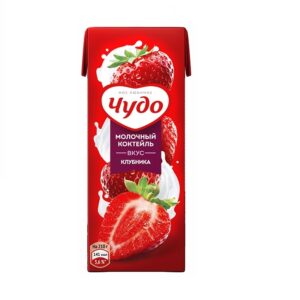 БЗМЖ Чудо молочное Клубника 0,2л