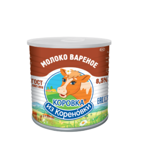 БЗМЖ Молоко вареное 360г жб Коровка из Кореновки