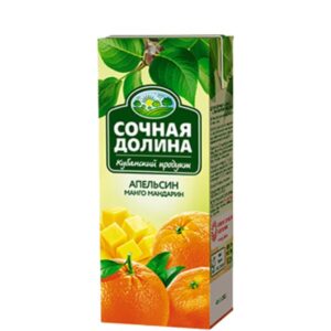 Сочная долина сок Апельсин/манго/мандарин 0,2л