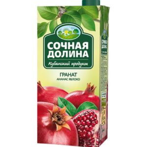 Сочная долина сок Гранатананасяблоко 0,95л
