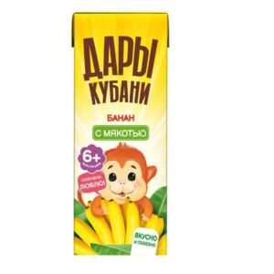 Дары Кубани нектар банан с мякотью 200мл
