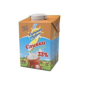 БЗМЖ Сливки 33% 0,5л Солнышко КУбани