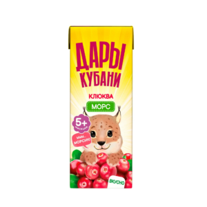 Дары Кубани морс клюква 0,2л