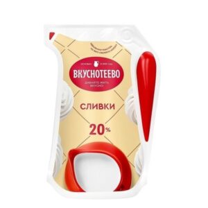 Сливки питьевые ультрапаст. 20% 250г Вкуснотеево