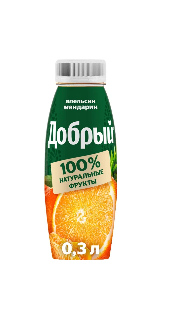 Добрый сок Апельсин-мандарин 0,3л пэт
