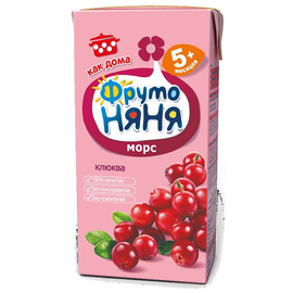 Фруто Няня морс из Клюквы 0,2л