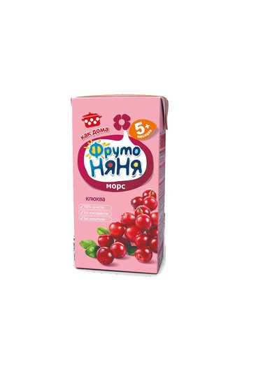 Фруто Няня морс из Клюквы 0,2л