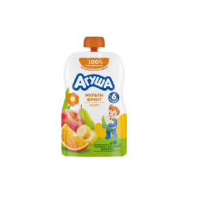 Агуша пюре мультифрукт 90г дой пак