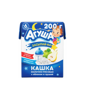 Агуша каша Засыпайка молочно/рисовая яблоко/груша 200г