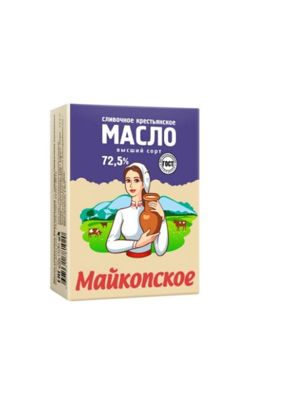 БЗМЖ Масло сливочное 72.5% 170г Майкопское