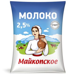 БЗМЖ Молоко 2,5% 900г пленка Майкопский