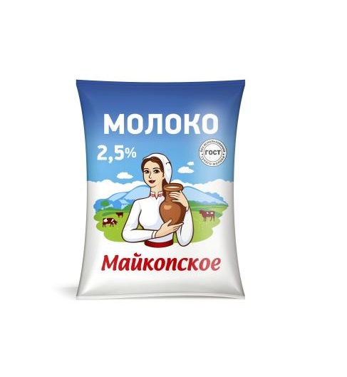 БЗМЖ Молоко 2,5% 900г пленка Майкопский