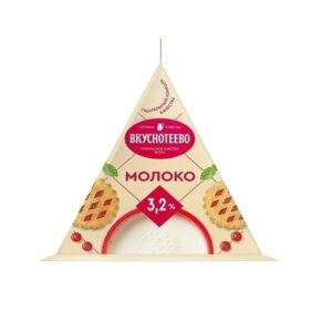 БЗМЖ Молоко 3,2% 200мл Вкуснотеево
