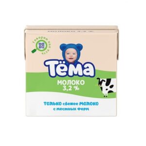 БЗМЖ Молоко Тема стер. детское 3,2% 0,5л
