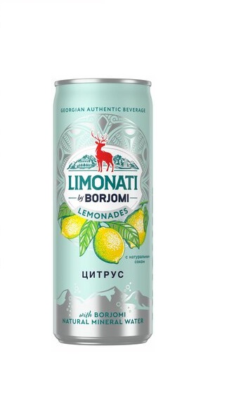 Borjomi Грузинский лимонад Цитрус 0,33л ж/б