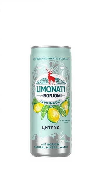Borjomi Грузинский лимонад Цитрус 0,33л ж/б