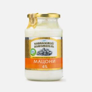 БЗМЖ Мацони 4% стекло 900г Кавказский долгожитель