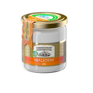 БЗМЖ Мацони 4% 400г Кавказский долгожитель стекло