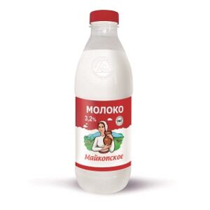 БЗМЖ Молоко 3,2% пастер.900г Майкопский