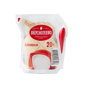 БЗМЖ Сливки 20% 125л Вкуснотеево