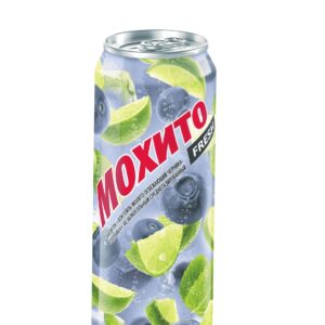 Мохито FRESH напиток ба газир. Черника-голубика 0,45л ж/б Очаково