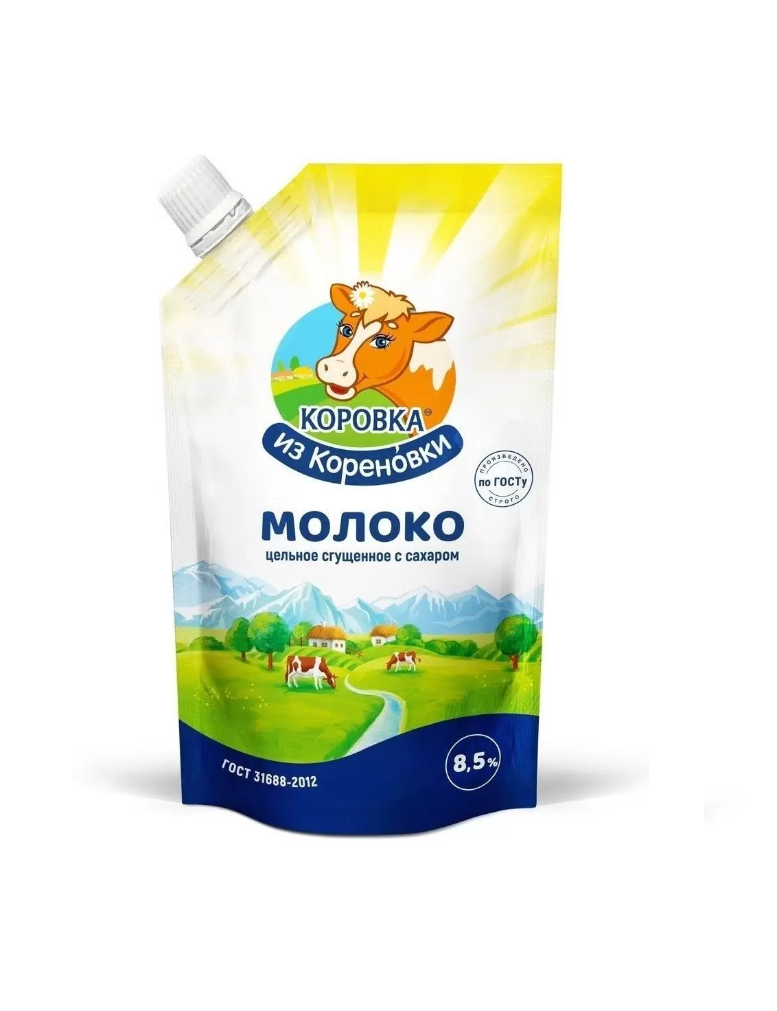 БЗМЖ Молоко сгущенное с сахаром 650гр Кореновкое