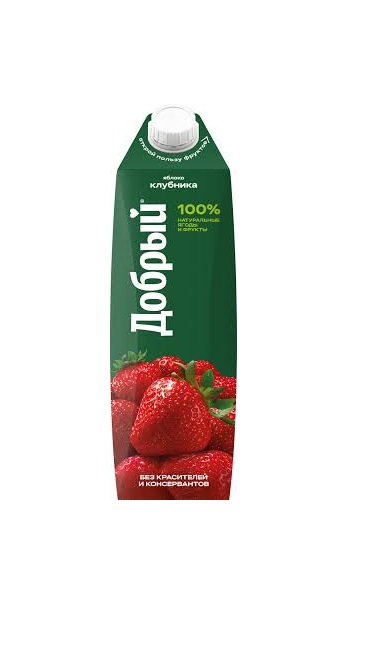 Добрый сок Яблоко-клубника 1л