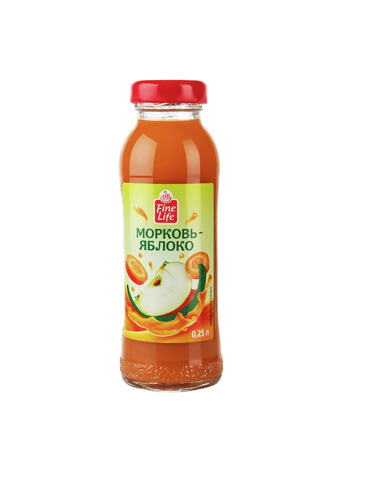 Fine Life Нектар морковь-яблоко с/б 0,25л