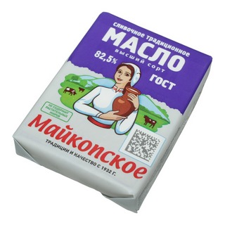БЗМЖ Масло сливочное 82,5% 170гр Майкопское