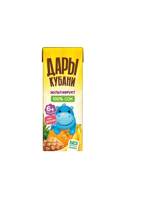 Дары Кубани сок Мультифрукт 0,2л