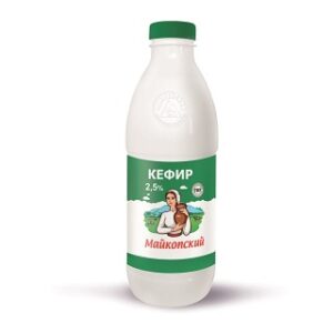 БЗМЖ Кефир 2,5% 900г бутылка Майкопский
