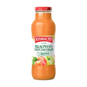 Кухмастер сок яблочно-персиковый 0,68л