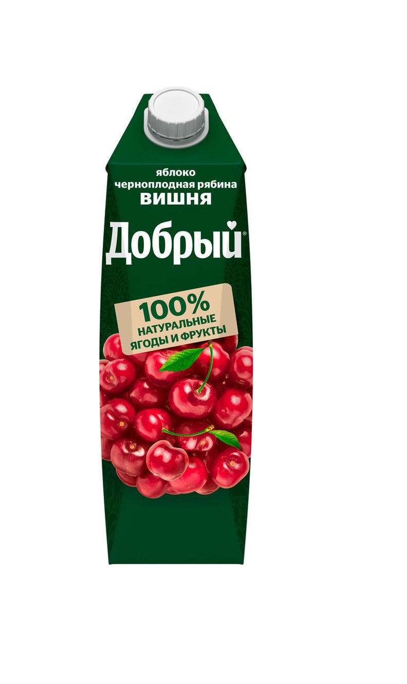 Добрый нектар Ябл/черн.ряб/вишня 1л