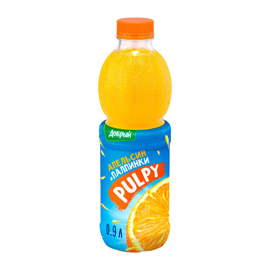 Добрый PULPY сок апельсин и палпинки 0,9мл
