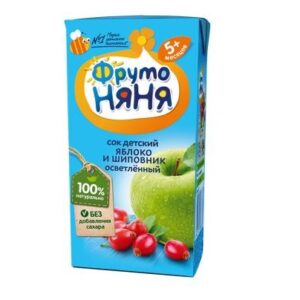 Фруто Няня сок Яблоко Шиповник 0,2л