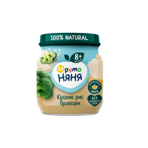 Фруто Няня пюре крол/рис/брокк. 100г