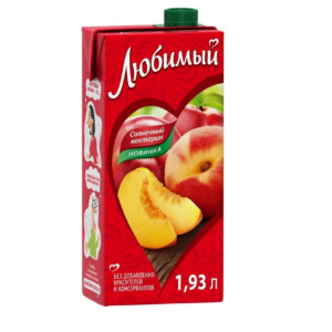 Любимый сок Солнечный нектарин 1,93л