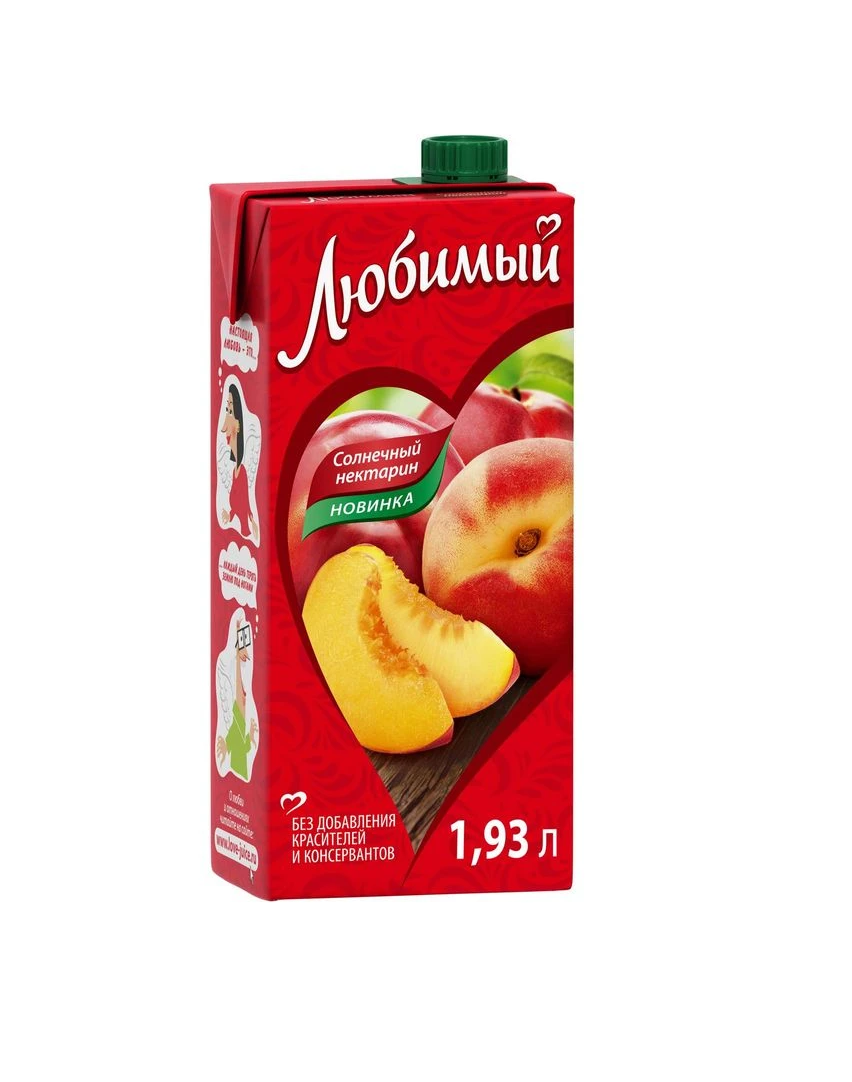 Любимый сок Солнечный нектарин 1,93л