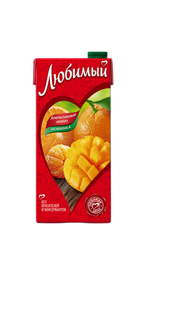 Любимый сок Апельсиновое манго 1,93л