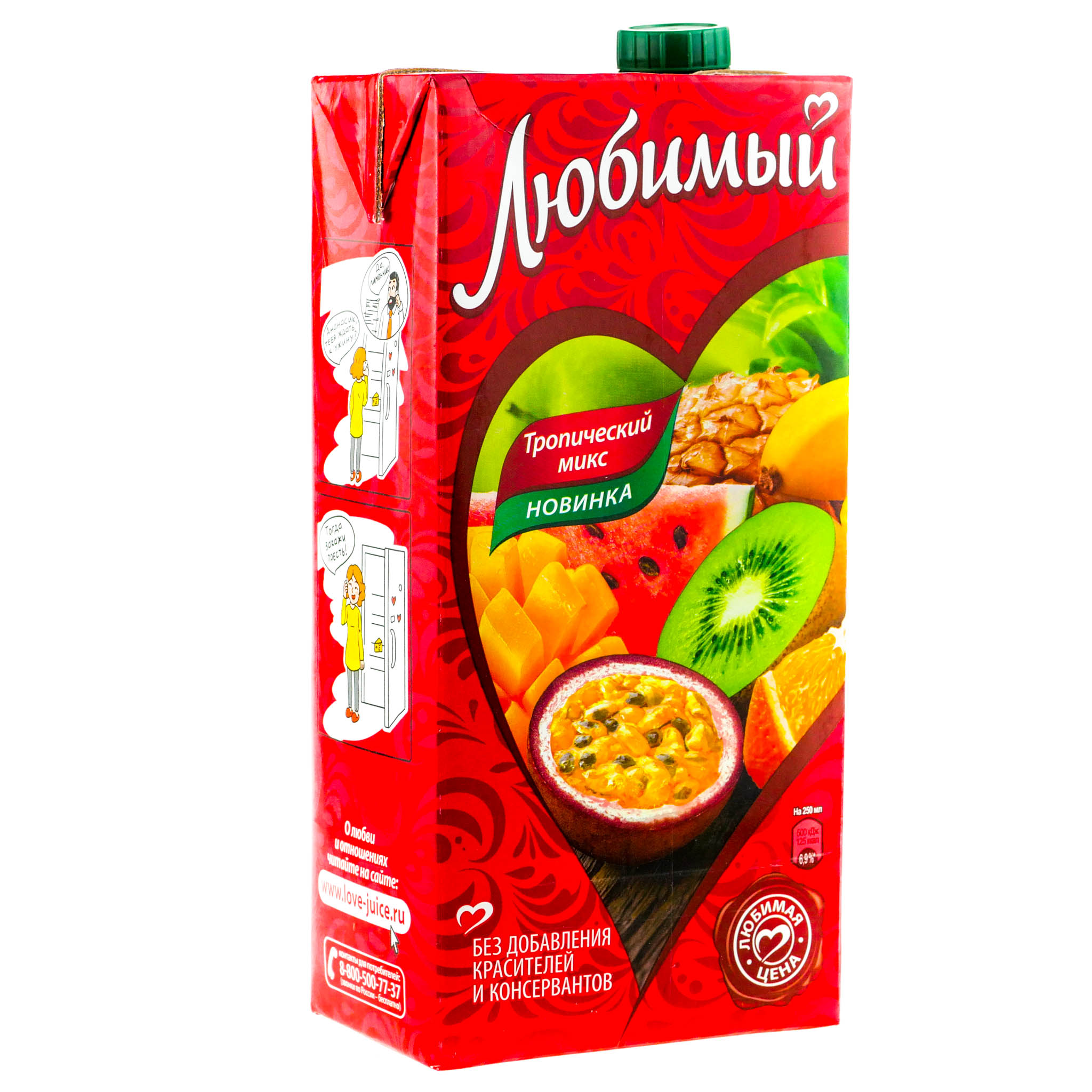 Любимый сок Вишнячерешня 1,93л