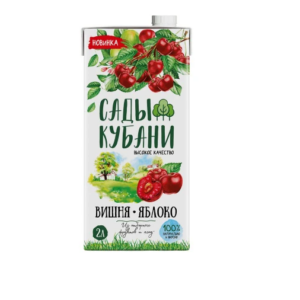 Сады Кубани нектар яблоко-вишня 2л