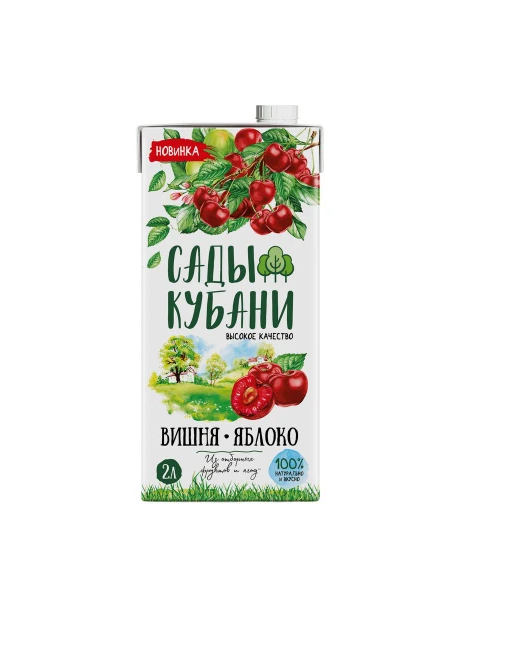 Сады Кубани нектар яблоко-вишня 2л