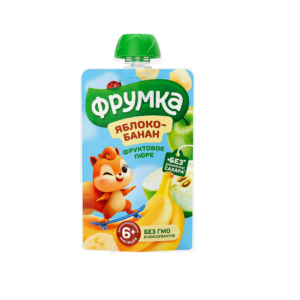 Фрумка пюре Яблоко-банан печенье 90г д/п
