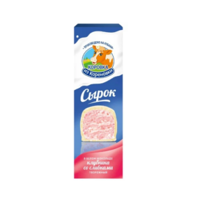 БЗМЖ Сырок глазиров. клубника со сливками 40г Коровка из Кореновки