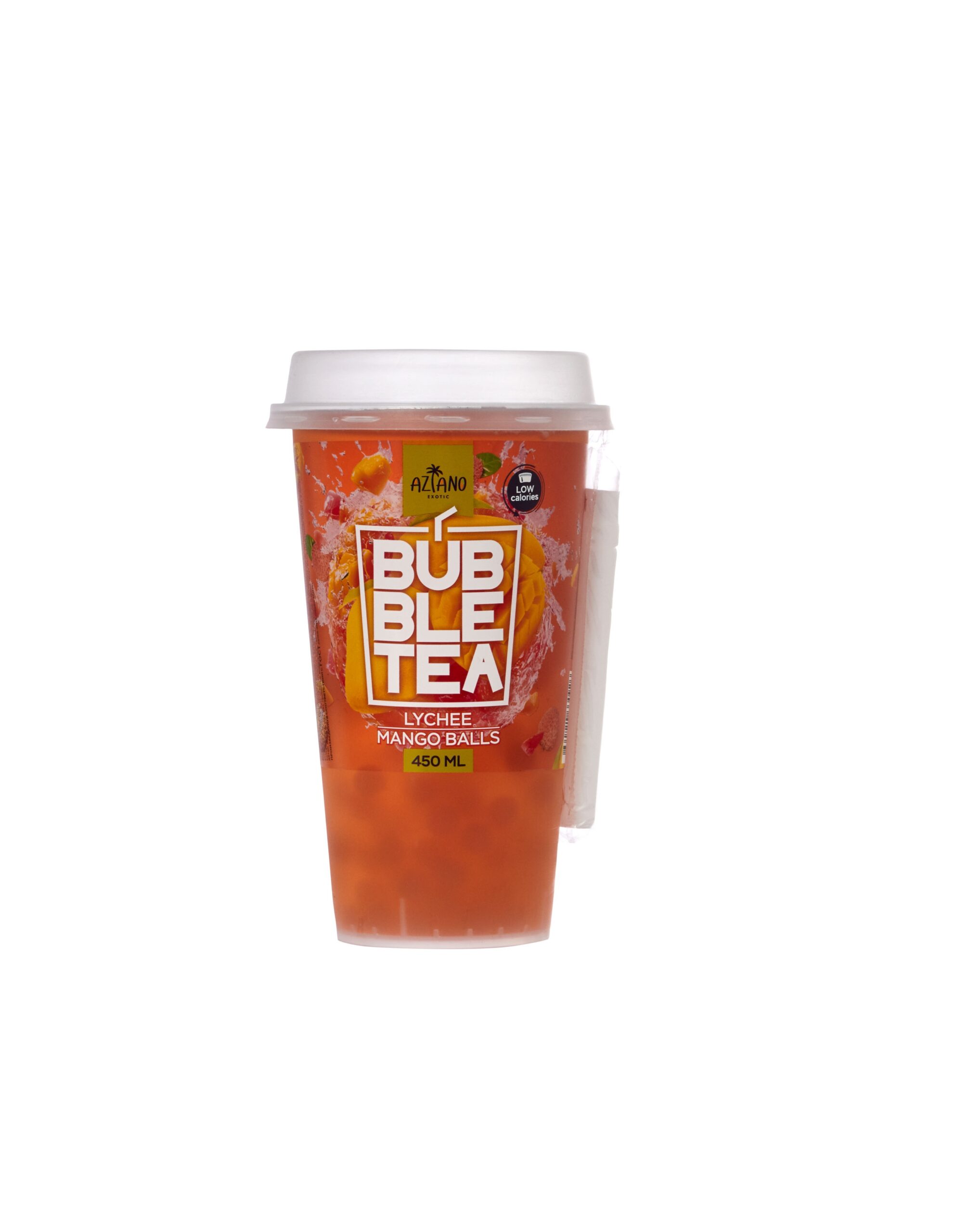 Aziano Bubble tea личи и джус болы манго напиток ба 450мл пб