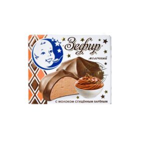 Зефир с молоком сгущ.вареным в молочном бельг.шок-де 60гр Пастухова